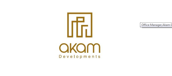 شركة Akam Developments تطلب Office Manager