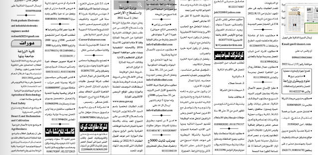 وظائف جريدة الأهرام المصرية للمؤهلات العليا ودبلومات وعمال وسائقين بتاريخ الجمعة 12-8-2022