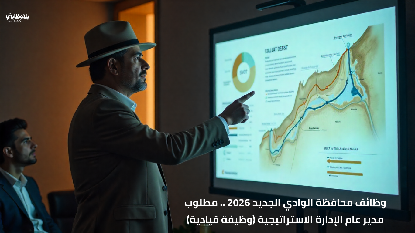 وظائف محافظة الوادي الجديد 2026 .. مطلوب مدير عام الإدارة الاستراتيجية (وظيفة قيادية)