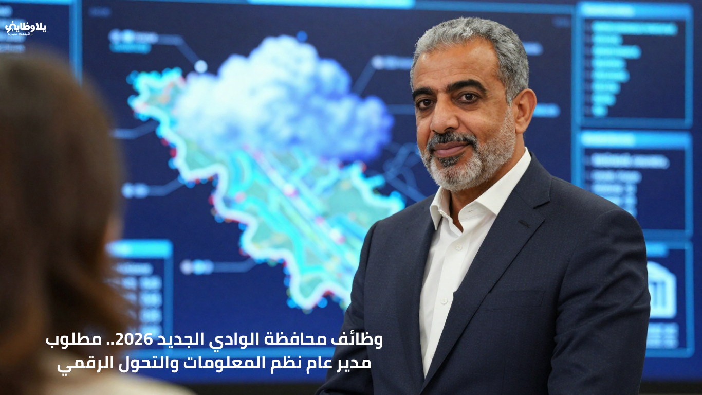 وظائف محافظة الوادي الجديد 2026.. مطلوب مدير عام نظم المعلومات والتحول الرقمي
