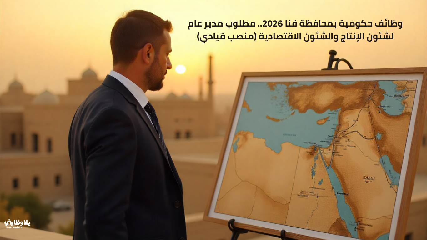 وظائف حكومية بمحافظة قنا 2026.. مطلوب مدير عام لشئون الإنتاج والشئون الاقتصادية (منصب قيادي)