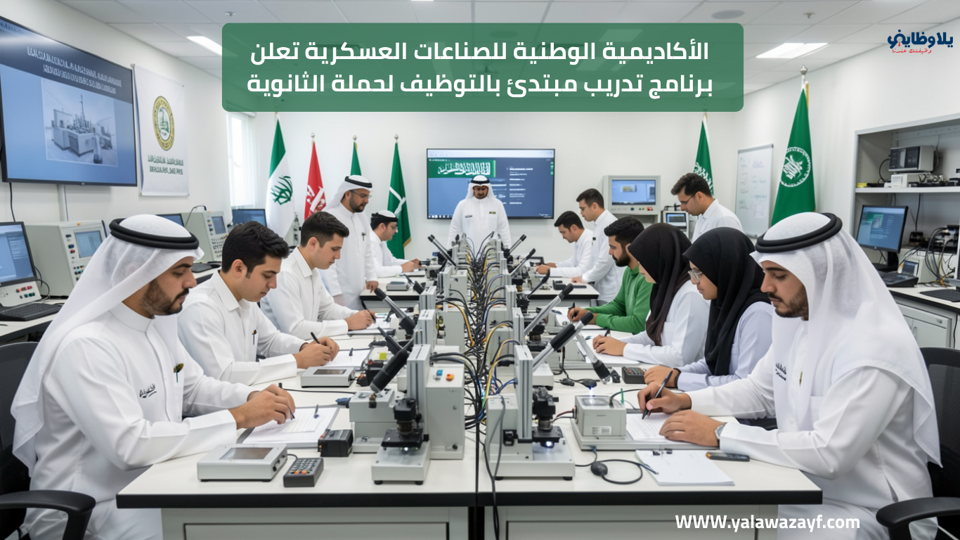 الأكاديمية الوطنية للصناعات العسكرية تعلن برنامج تدريب مبتدئ بالتوظيف لحملة الثانوية