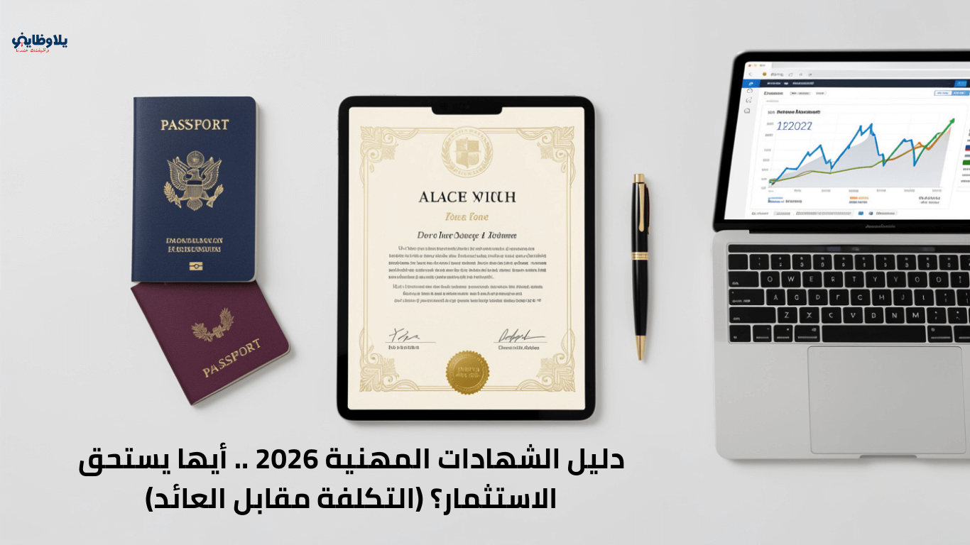 دليل الشهادات المهنية 2026 .. أيها يستحق الاستثمار؟ (التكلفة مقابل العائد)