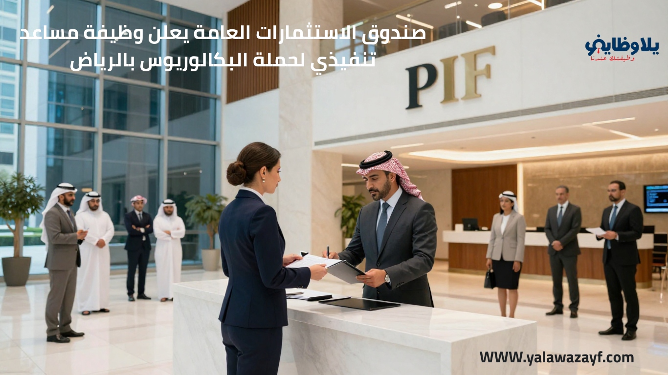 صندوق الاستثمارات العامة يعلن وظيفة مساعد تنفيذي لحملة البكالوريوس بالرياض