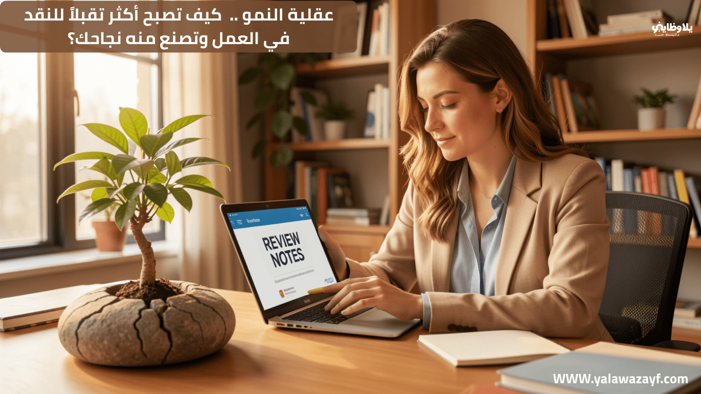 عقلية النمو ..  كيف تصبح أكثر تقبلاً للنقد في العمل وتصنع منه نجاحك؟