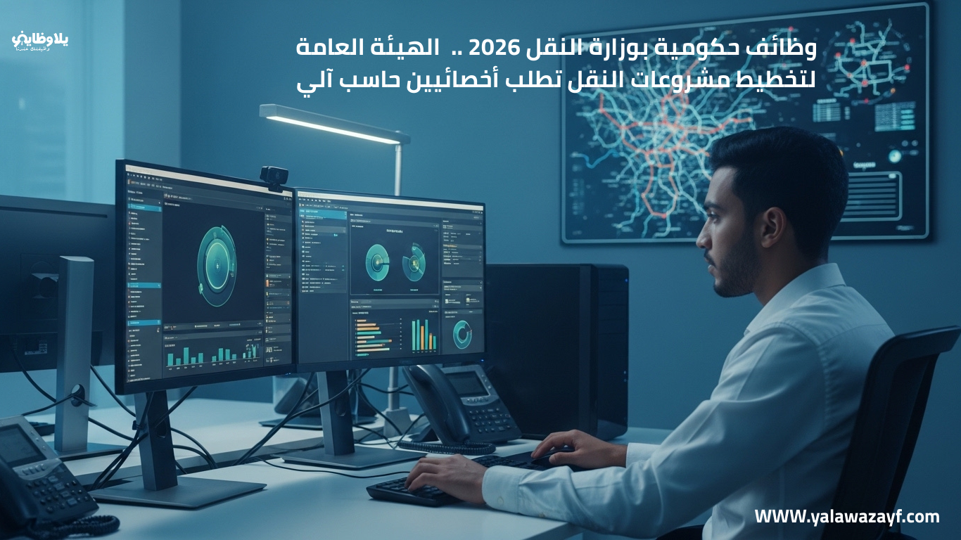 وظائف حكومية بوزارة النقل 2026 ..  الهيئة العامة لتخطيط مشروعات النقل تطلب أخصائيين حاسب آلي