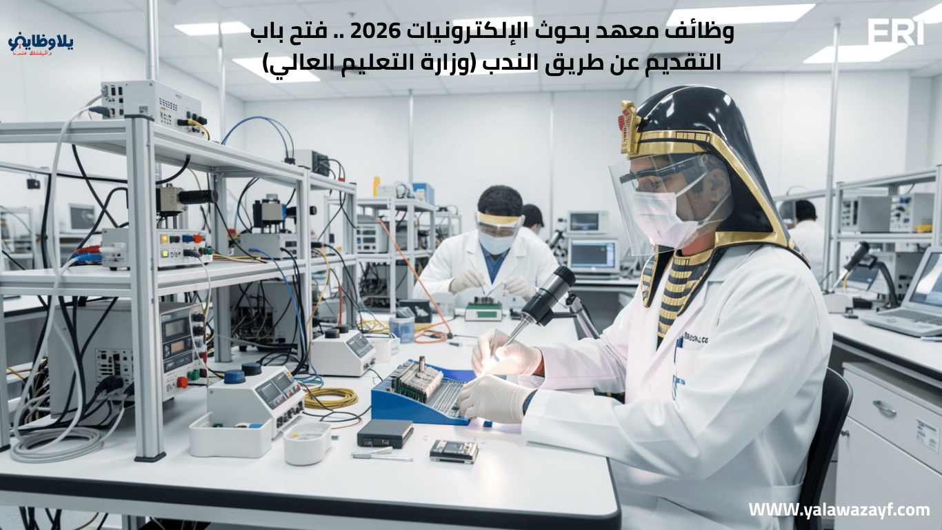 وظائف معهد بحوث الإلكترونيات 2026 .. فتح باب التقديم عن طريق الندب (وزارة التعليم العالي)