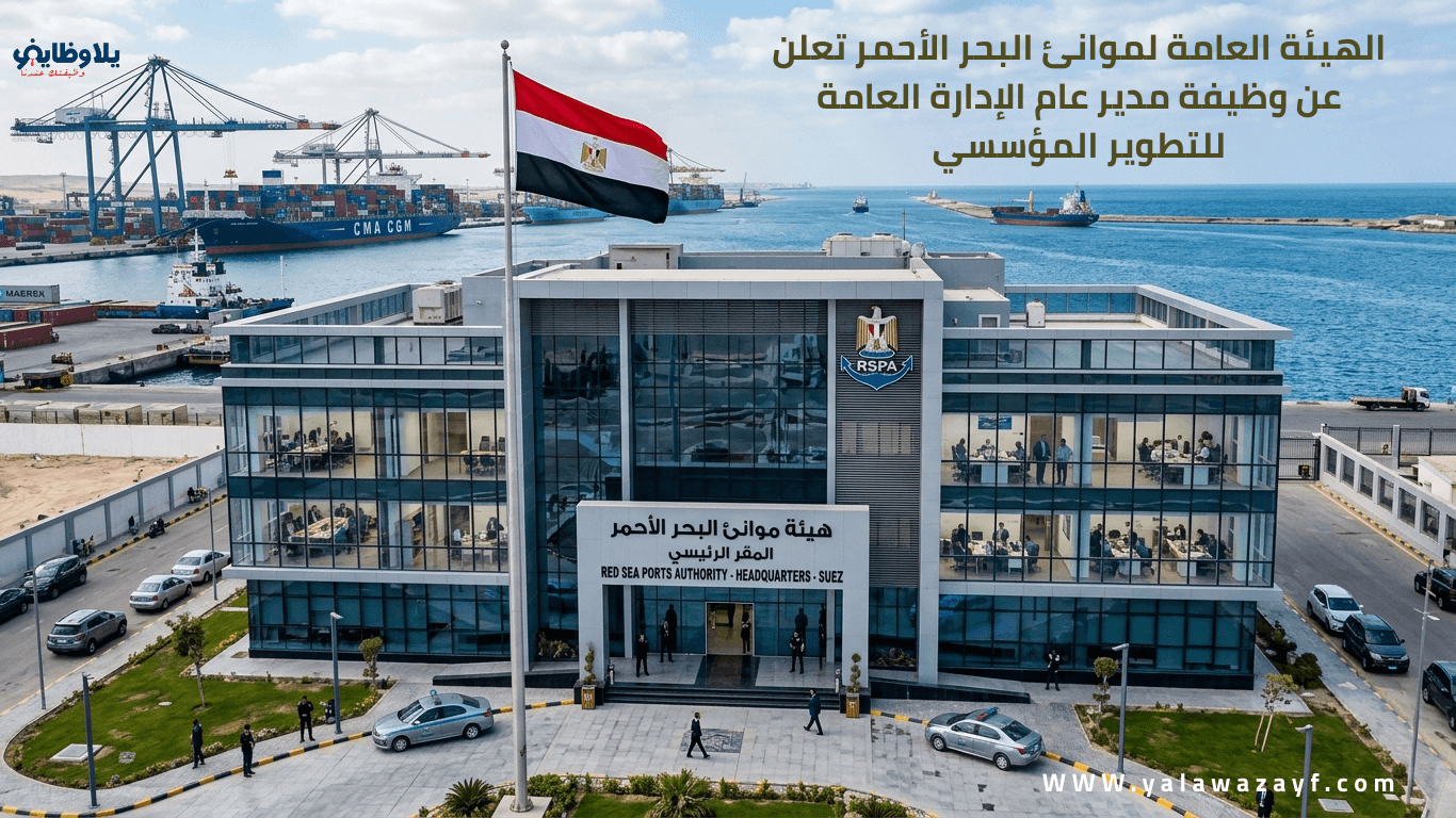 الهيئة العامة لموانئ البحر الأحمر تعلن عن وظيفة مدير عام الإدارة العامة للتطوير المؤسسي