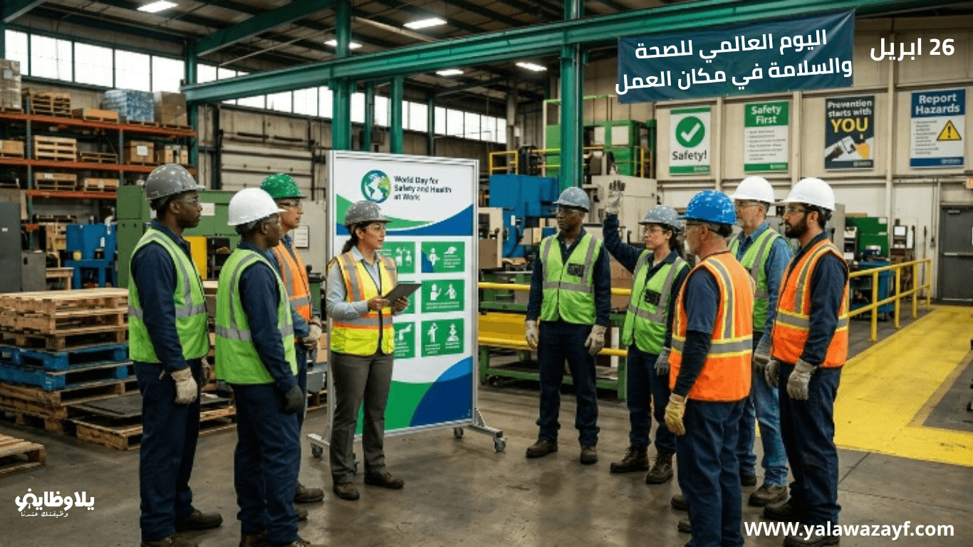 26 ابريل .. اليوم العالمي للصحة والسلامة في مكان العمل
