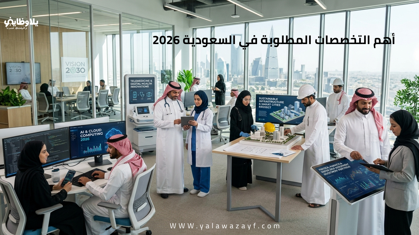 أهم التخصصات المطلوبة في السعودية 2026