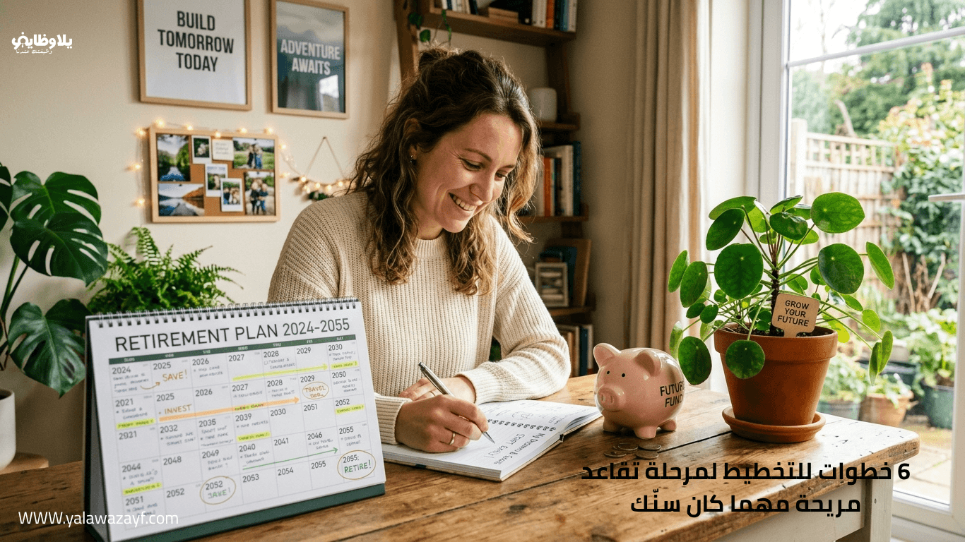 6 خطوات للتخطيط لمرحلة تقاعد مريحة مهما كان سنّك
