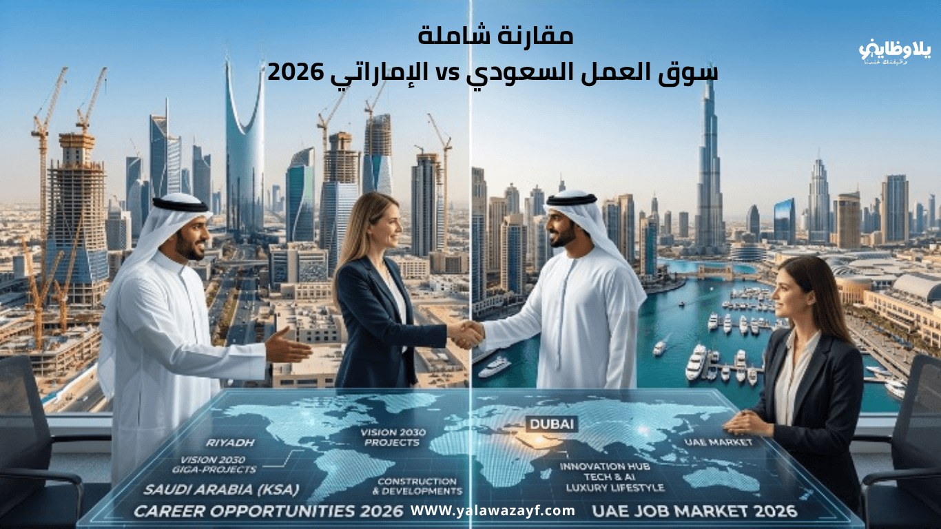 مقارنة شاملة .. سوق العمل السعودي vs الإماراتي 2026