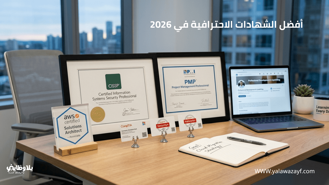 أفضل الشهادات الاحترافية في 2026