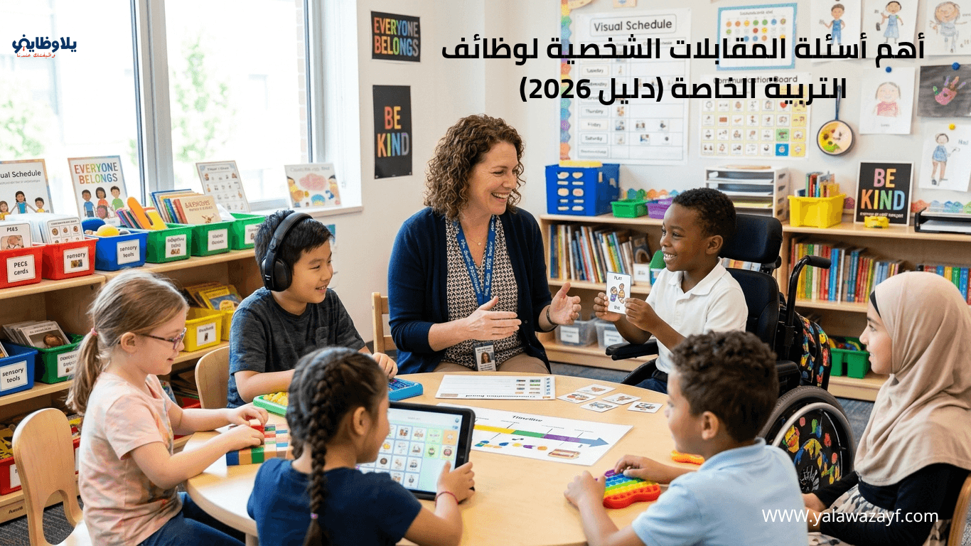 أهم أسئلة المقابلات الشخصية لوظائف التربية الخاصة (دليل 2026)