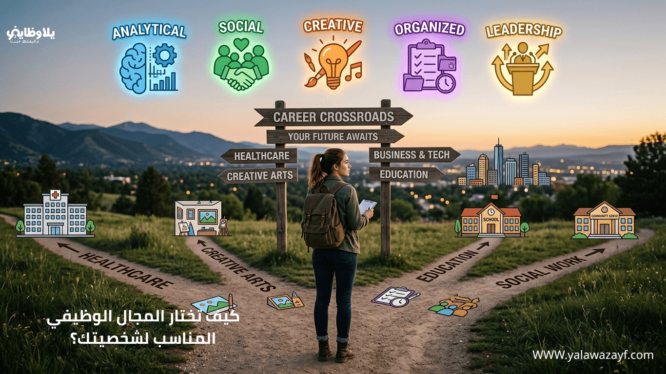 كيف تختار المجال الوظيفي المناسب لشخصيتك؟