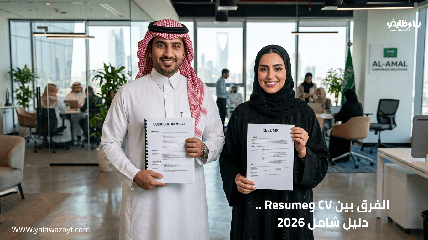 الفرق بين CV وResume ..  دليل شامل 2026
