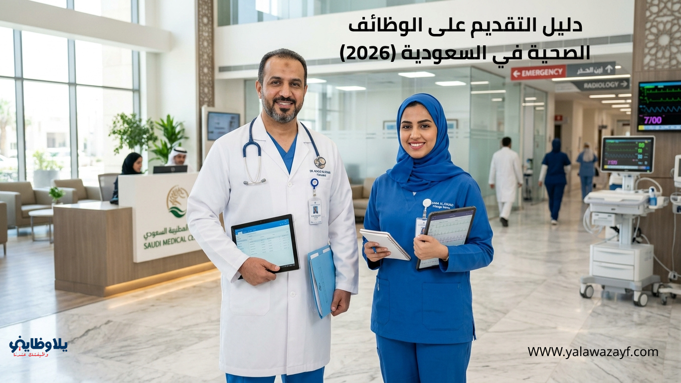 دليل التقديم على الوظائف الصحية في السعودية (2026)