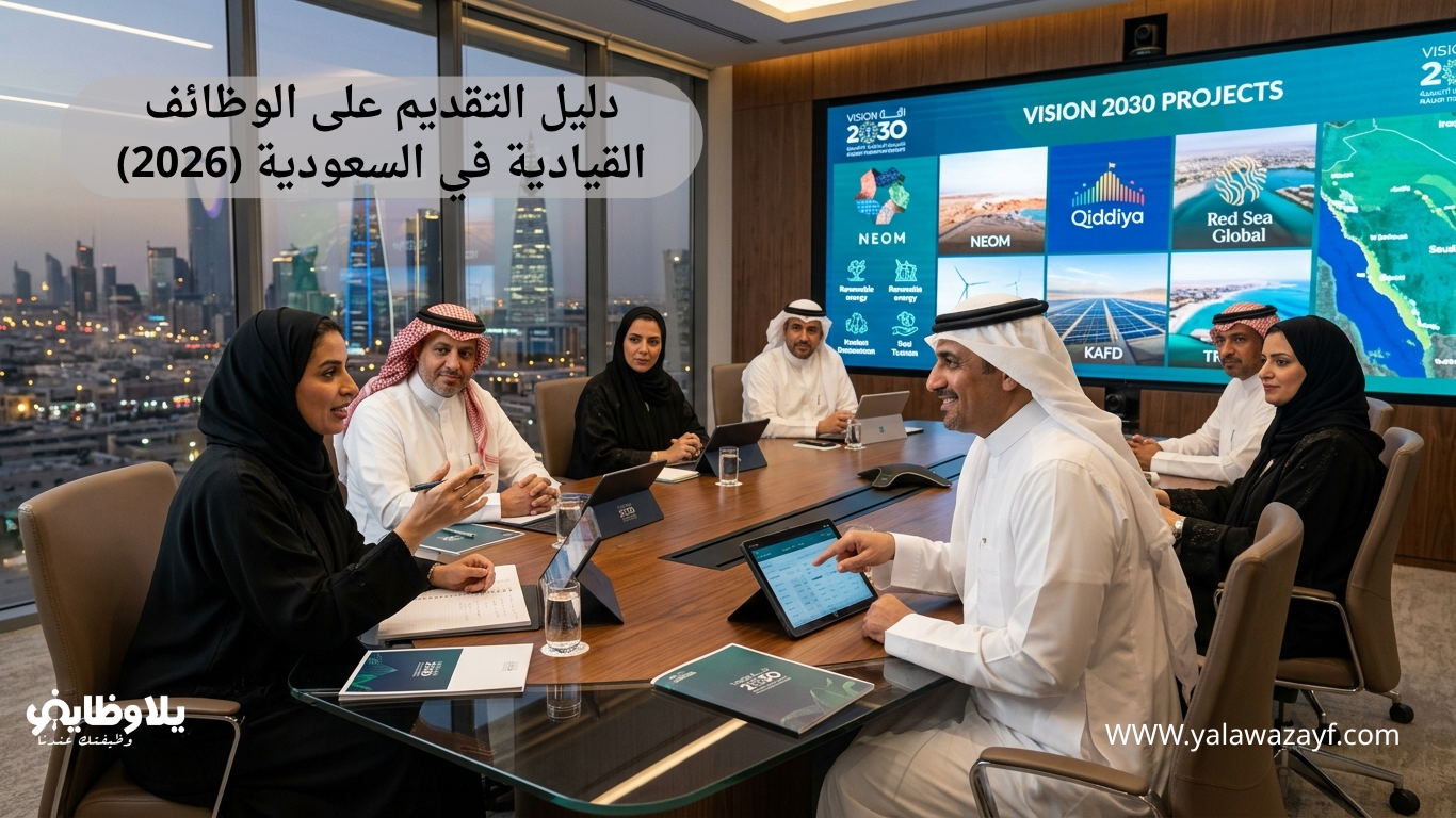 دليل التقديم على الوظائف القيادية في السعودية (2026)