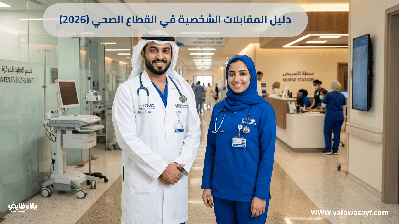 دليل المقابلات الشخصية في القطاع الصحي (2026)